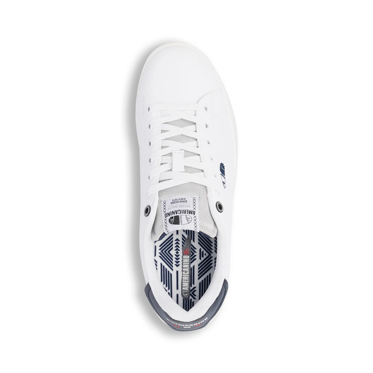 Sneakers bianche da uomo con logo laterale Americanino - Image 6