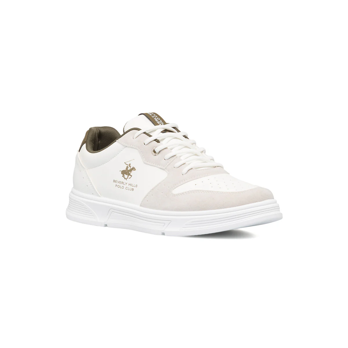 Sneakers bianche da uomo con logo laterale Beverly Hills Polo Club - Image 2