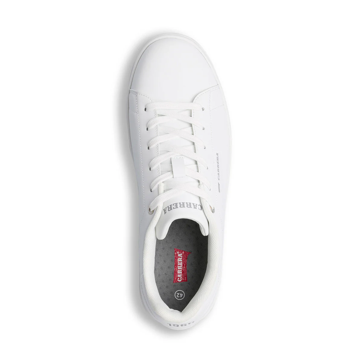 Sneakers bianche da uomo con logo laterale Carrera - Image 7