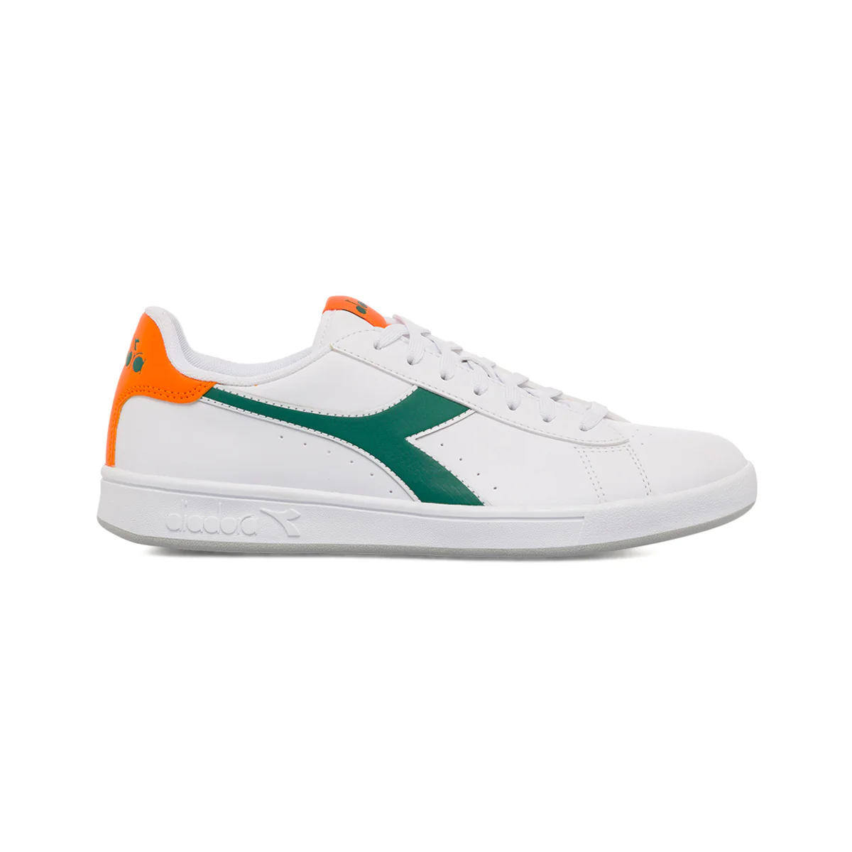 Sneakers bianche da uomo con logo laterale Diadora Torneo
