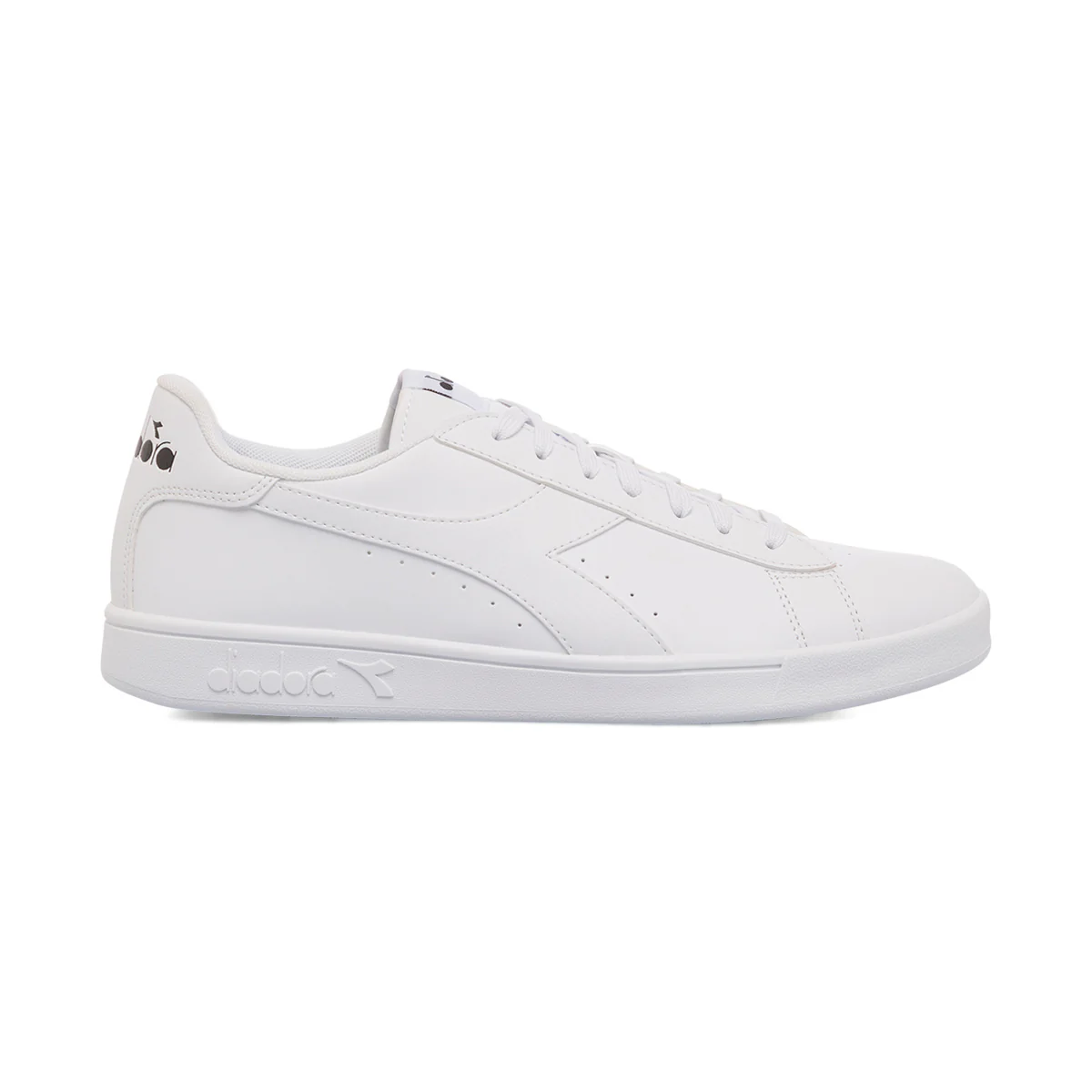 Sneakers bianche da uomo con logo laterale Diadora Torneo