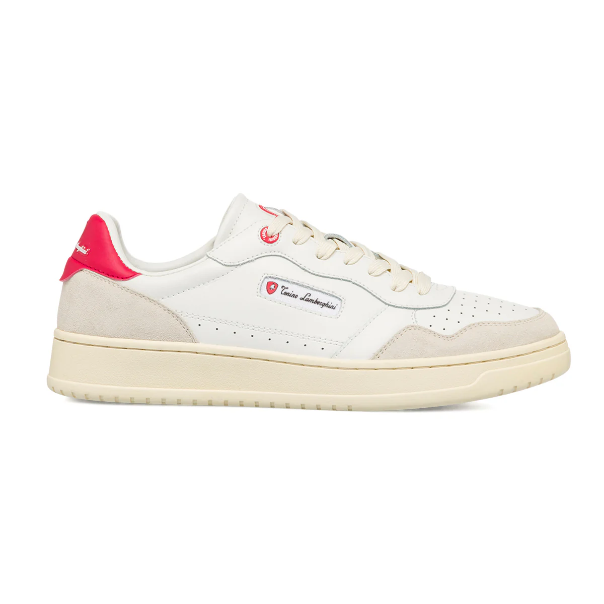 Sneakers bianche da uomo con logo laterale e dettagli traforati Tonino Lamborghini SkywardGlide - Image 3