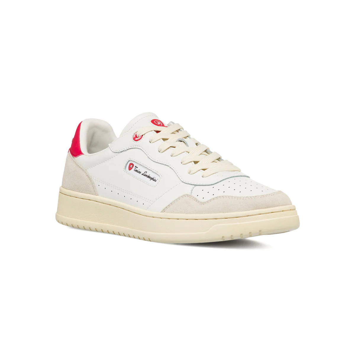 Sneakers bianche da uomo con logo laterale e dettagli traforati Tonino Lamborghini SkywardGlide - Image 4
