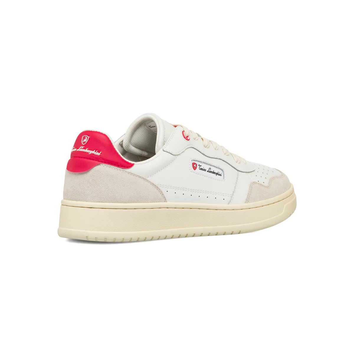 Sneakers bianche da uomo con logo laterale e dettagli traforati Tonino Lamborghini SkywardGlide - Image 5