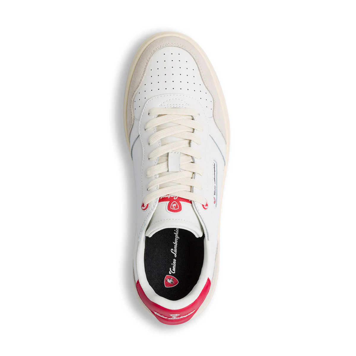 Sneakers bianche da uomo con logo laterale e dettagli traforati Tonino Lamborghini SkywardGlide - Image 9