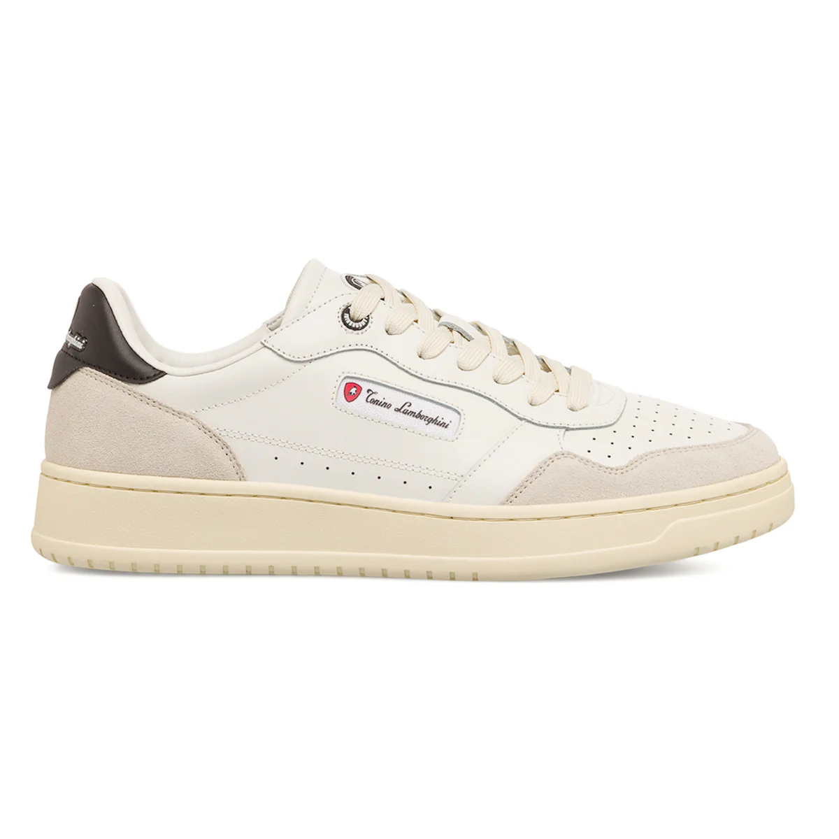 Sneakers bianche da uomo con logo laterale e dettagli traforati Tonino Lamborghini SkywardGlide - Image 4