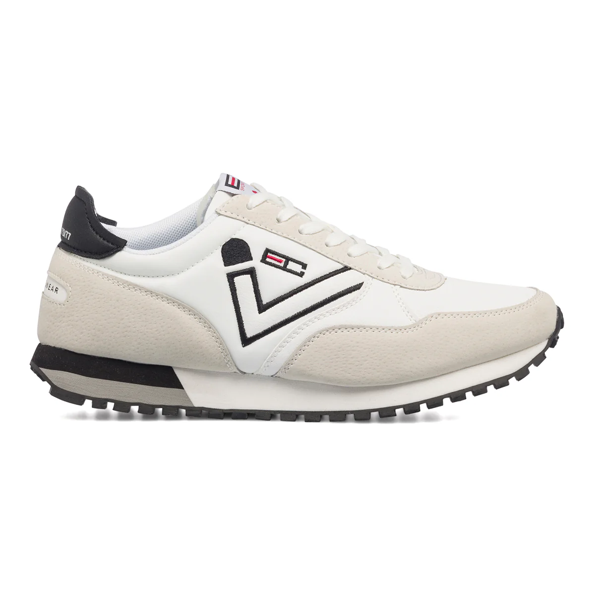 Sneakers bianche da uomo con logo laterale Enrico Coveri Fusion