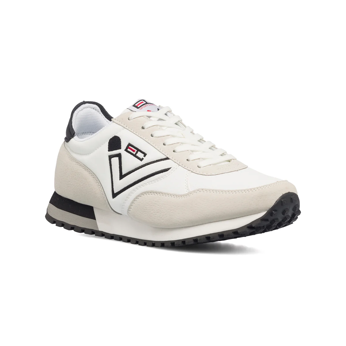 Sneakers bianche da uomo con logo laterale Enrico Coveri Fusion - Image 2