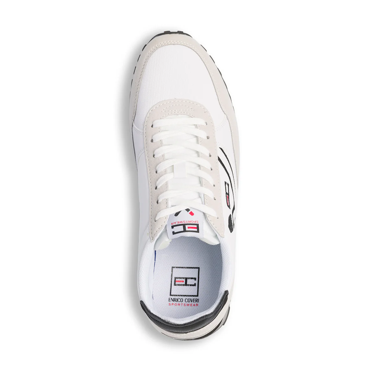 Sneakers bianche da uomo con logo laterale Enrico Coveri Fusion - Image 8