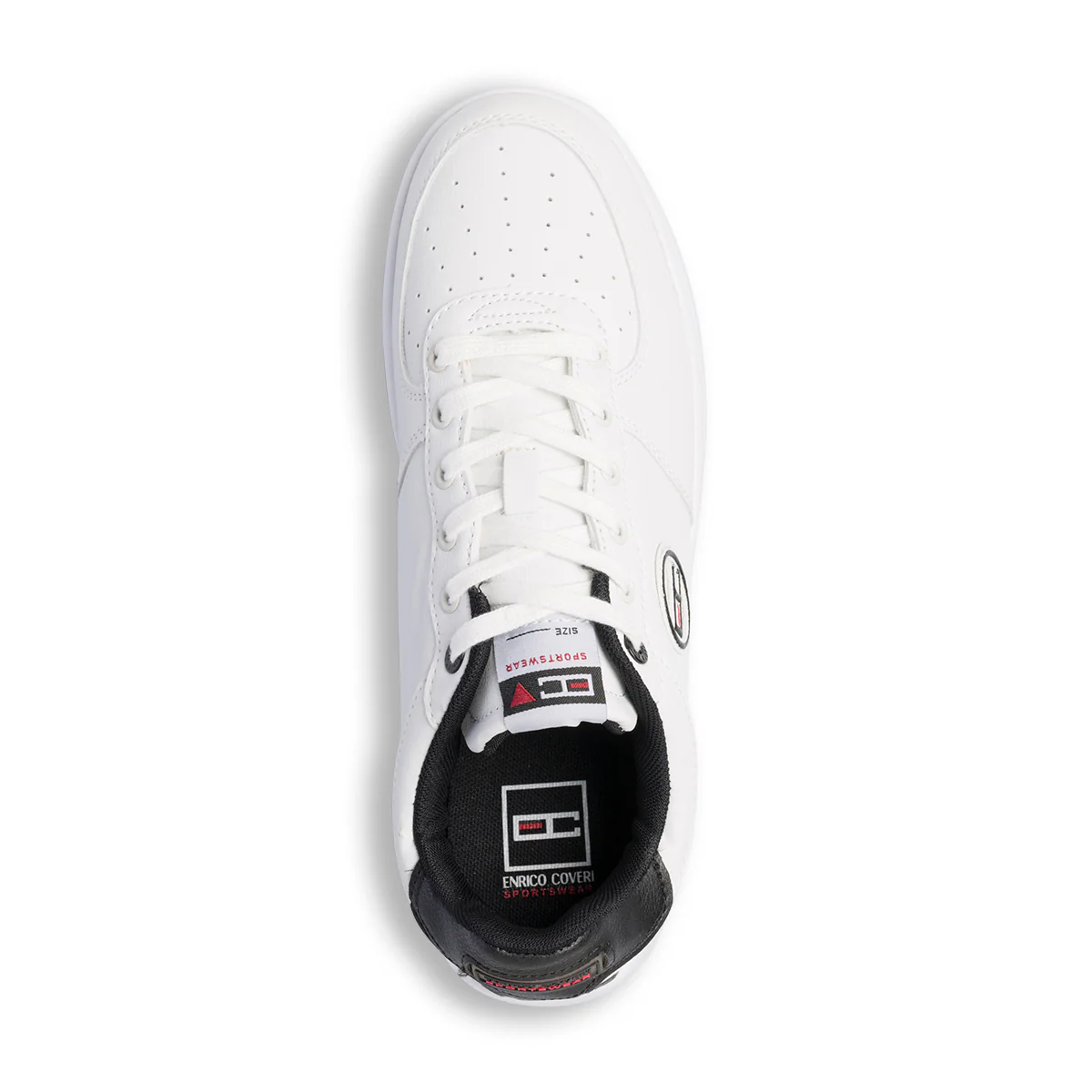Sneakers bianche da uomo con logo laterale Enrico Coveri Power - Image 8