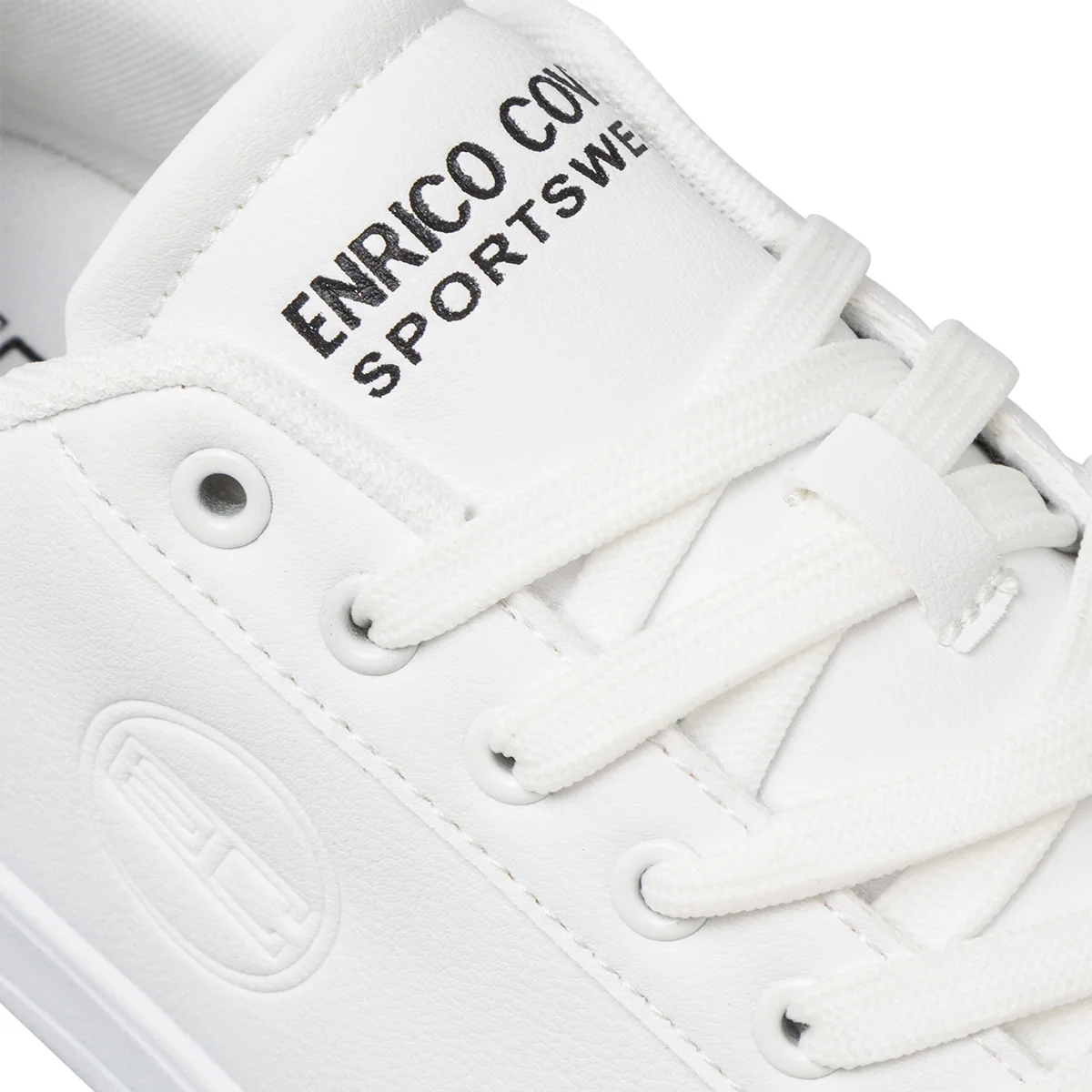 Sneakers bianche da uomo con logo laterale Enrico Coveri - Image 6