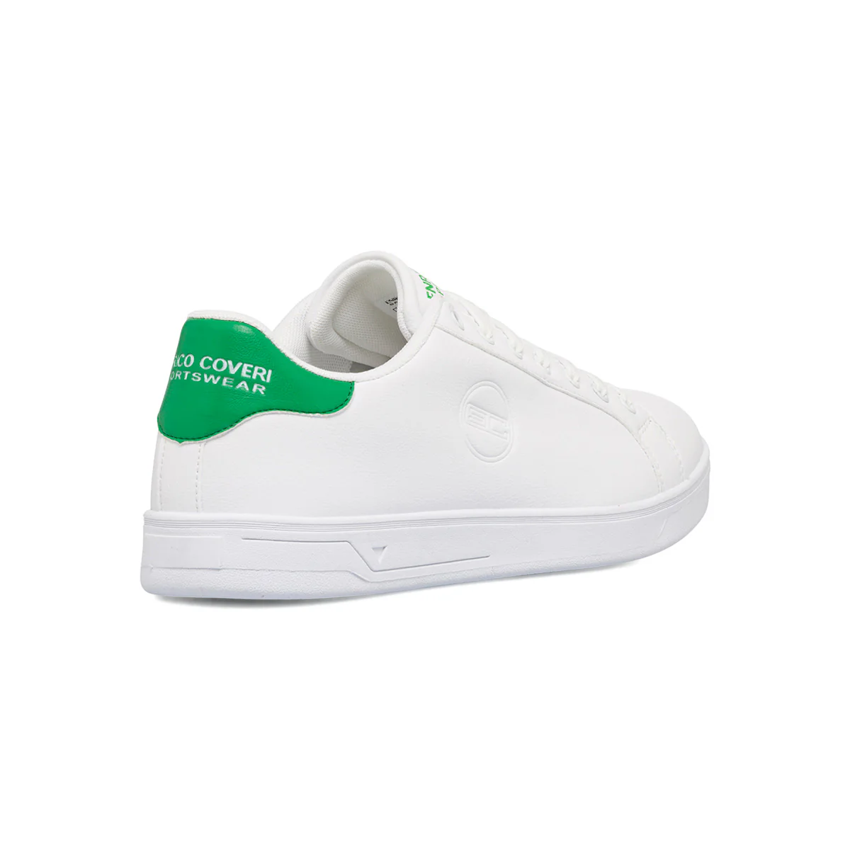 Sneakers bianche da uomo con logo laterale Enrico Coveri - Image 3
