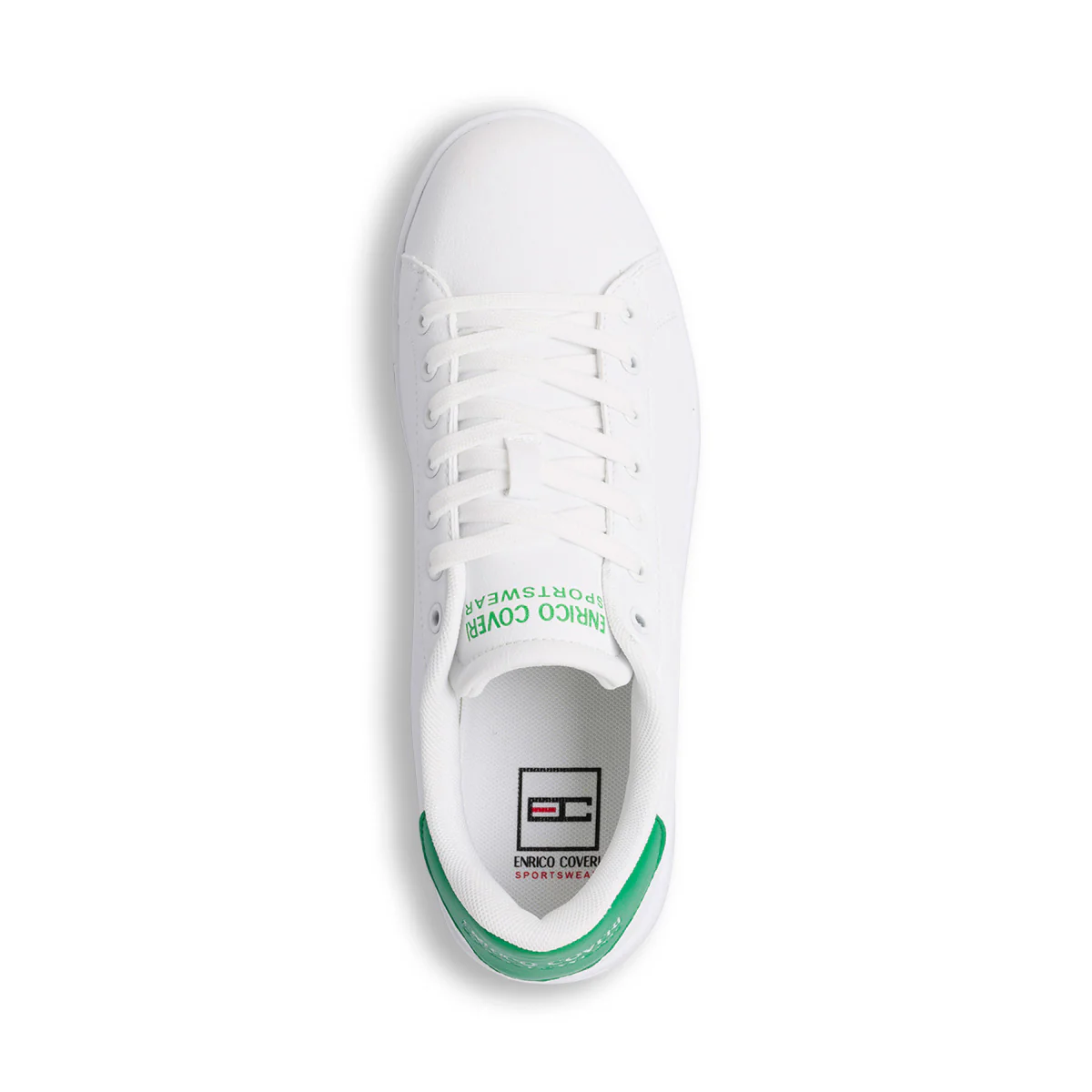 Sneakers bianche da uomo con logo laterale Enrico Coveri - Image 7