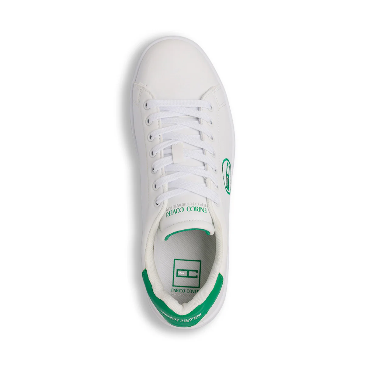 Sneakers bianche da uomo con logo laterale Enrico Coveri - Image 7