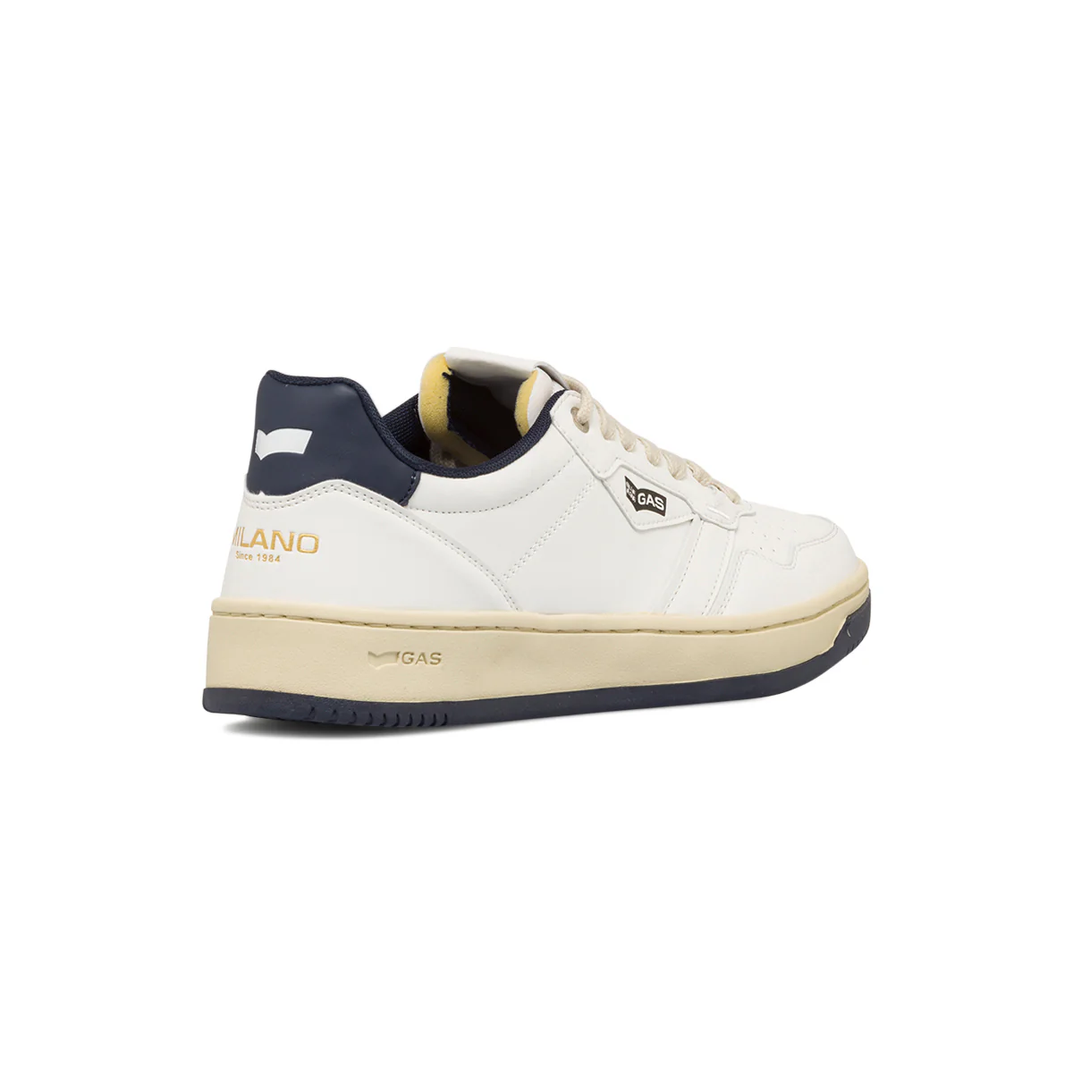 Sneakers bianche da uomo con logo laterale Gas - Image 3