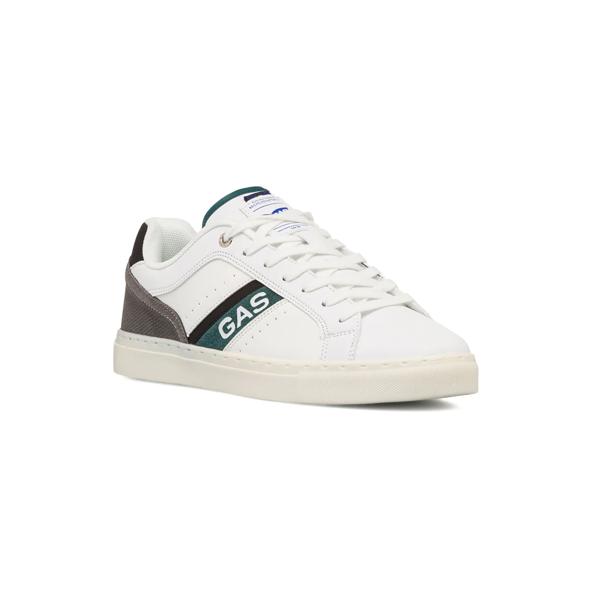 Sneakers bianche da uomo con logo laterale Gas - Image 2