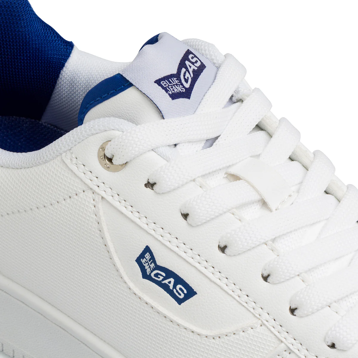 Sneakers bianche da uomo con logo laterale Gas - Image 6