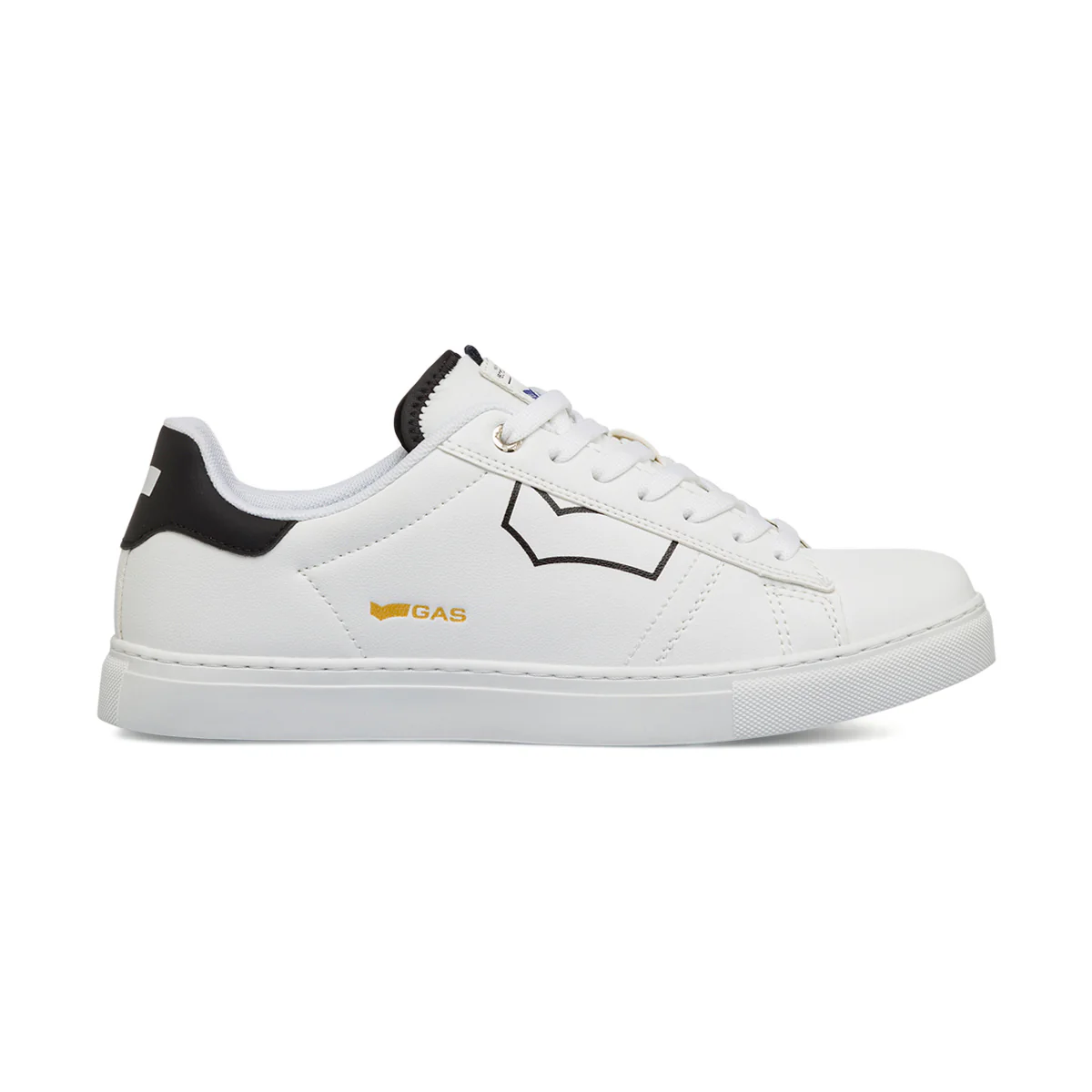 Sneakers bianche da uomo con logo laterale Gas Micol