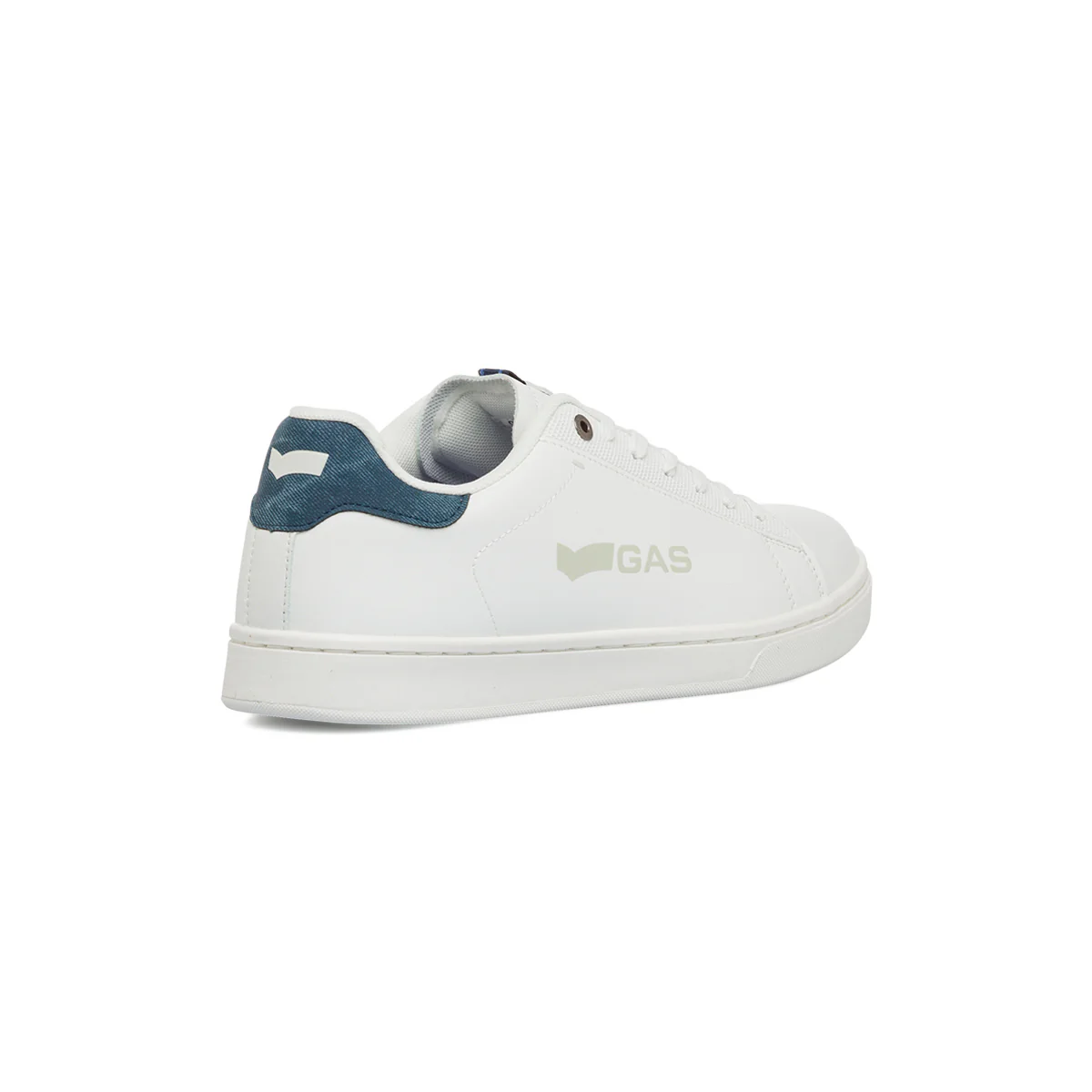 Sneakers bianche da uomo con logo laterale Gas Sammy - Image 3