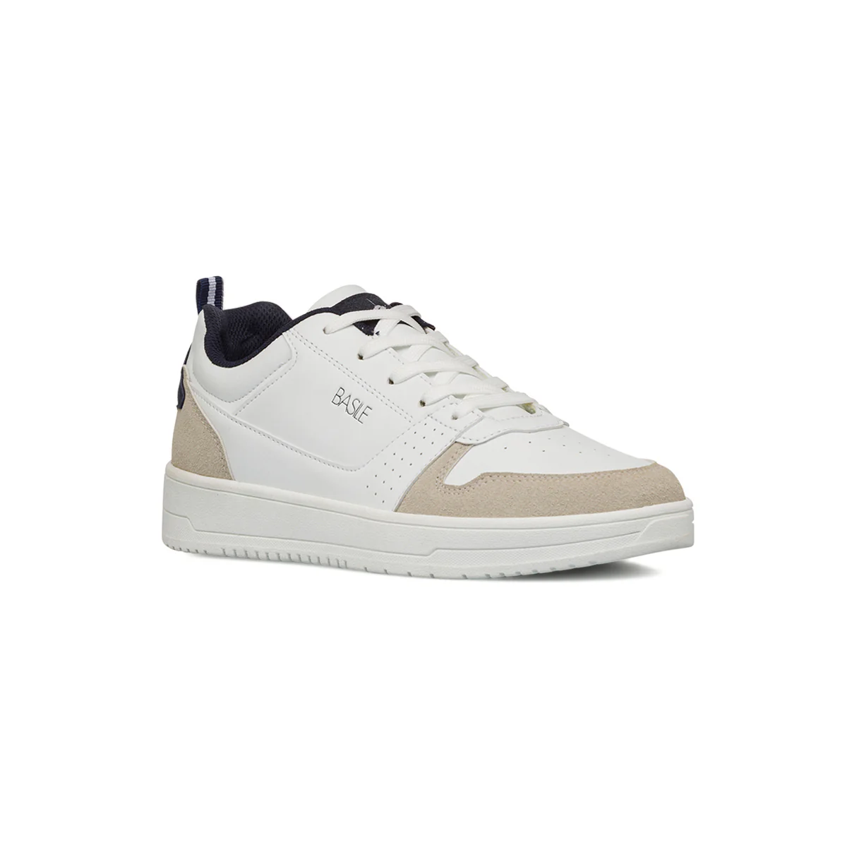 Sneakers bianche da Uomo con logo laterale in contrasto Basile - Image 2