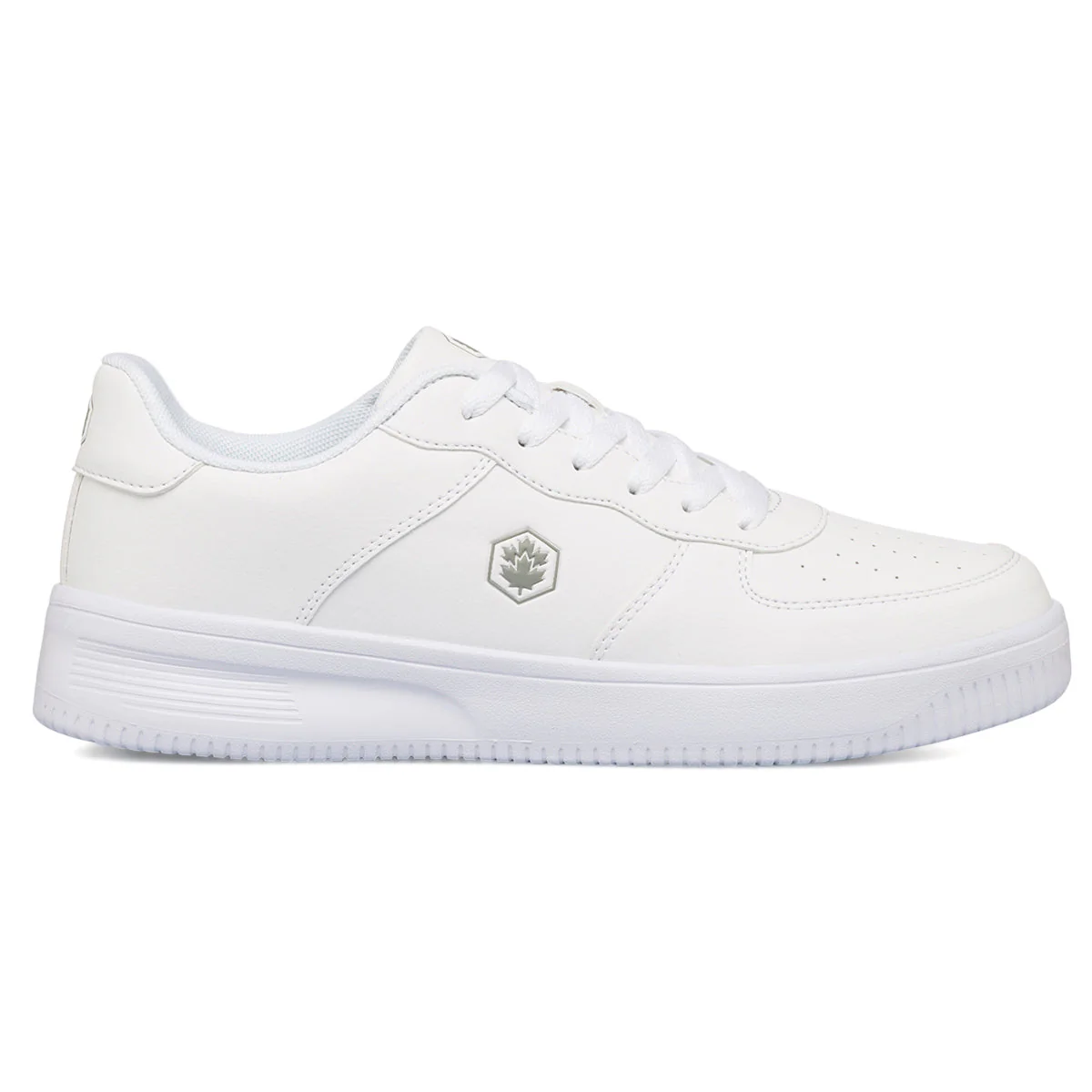 Sneakers bianche da uomo con logo laterale Lumberjack Finster