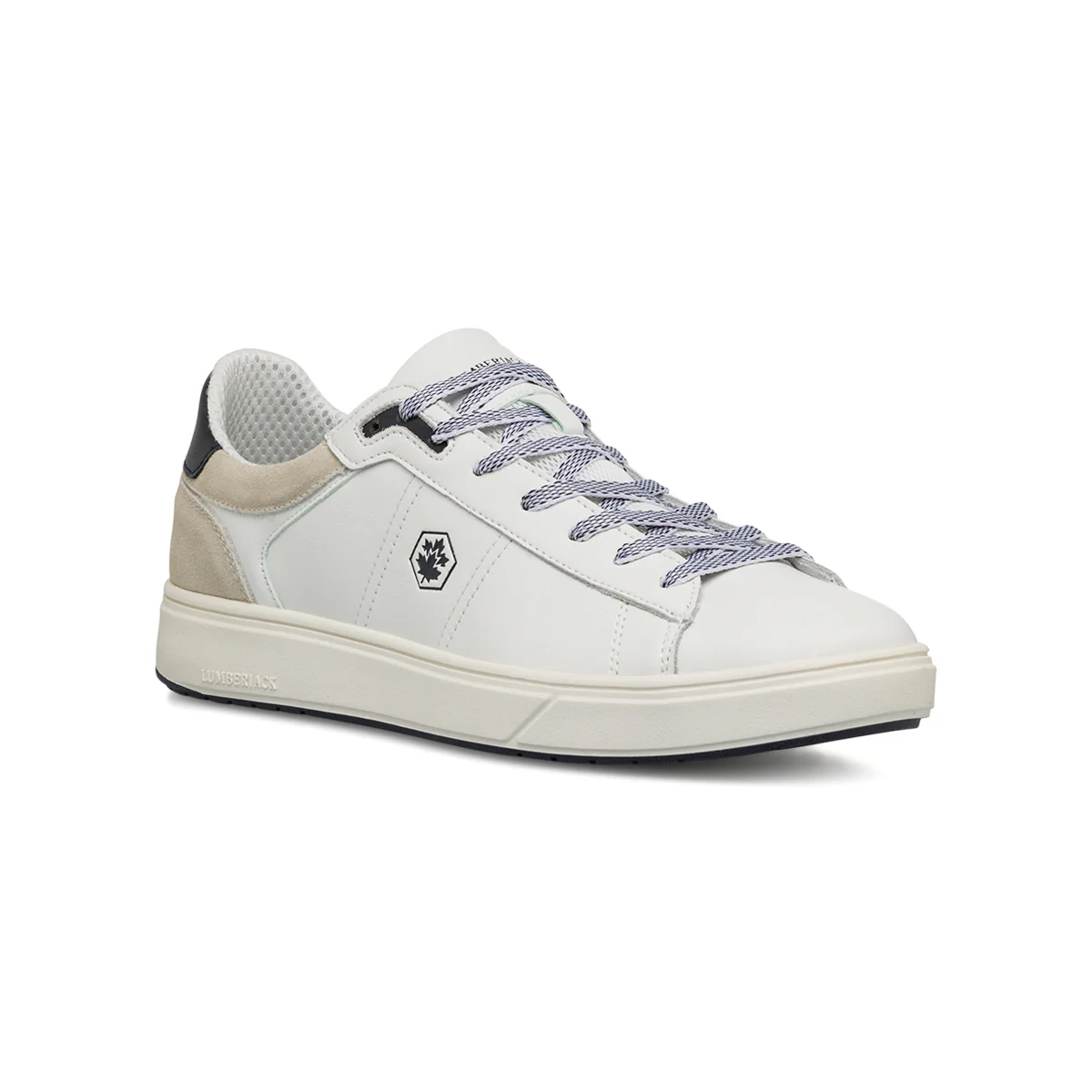 Sneakers bianche da uomo con logo laterale Lumberjack Marvin - Image 2