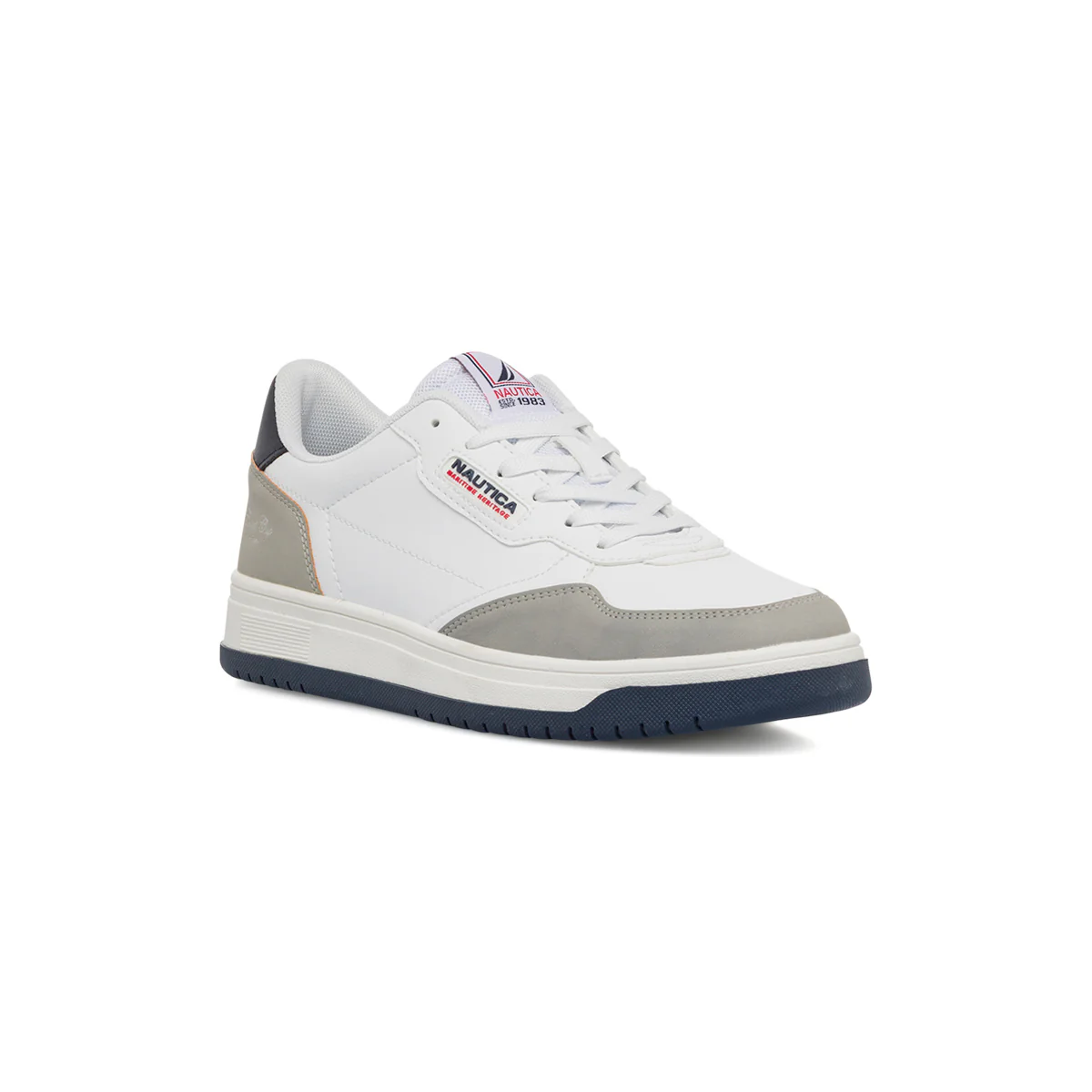 Sneakers bianche da uomo con logo laterale Nautica Bird Lth- Sd - Image 2