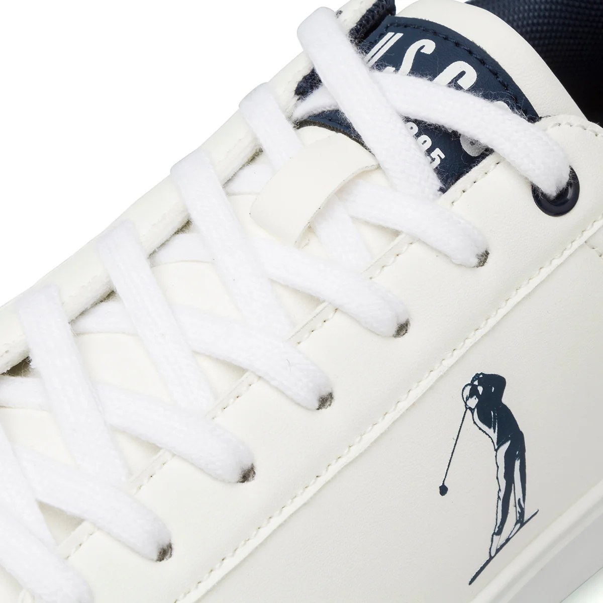 Sneakers bianche da Uomo con logo laterale US Golf Club - Image 4
