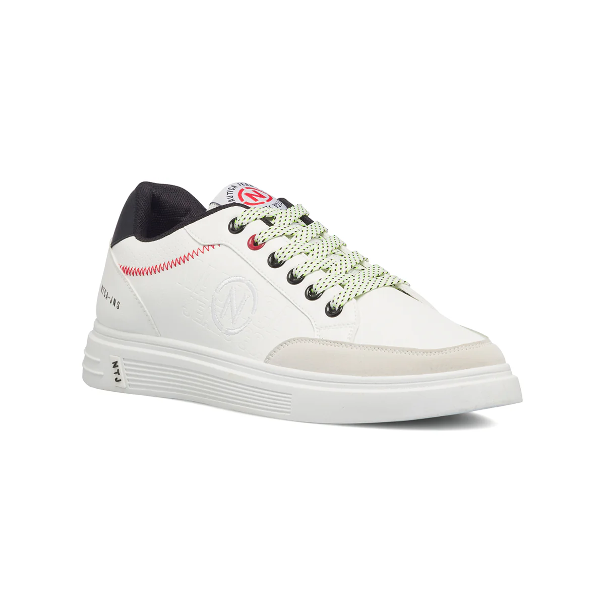 Sneakers bianche da uomo con logo ricamato Nautica Vall - Image 2