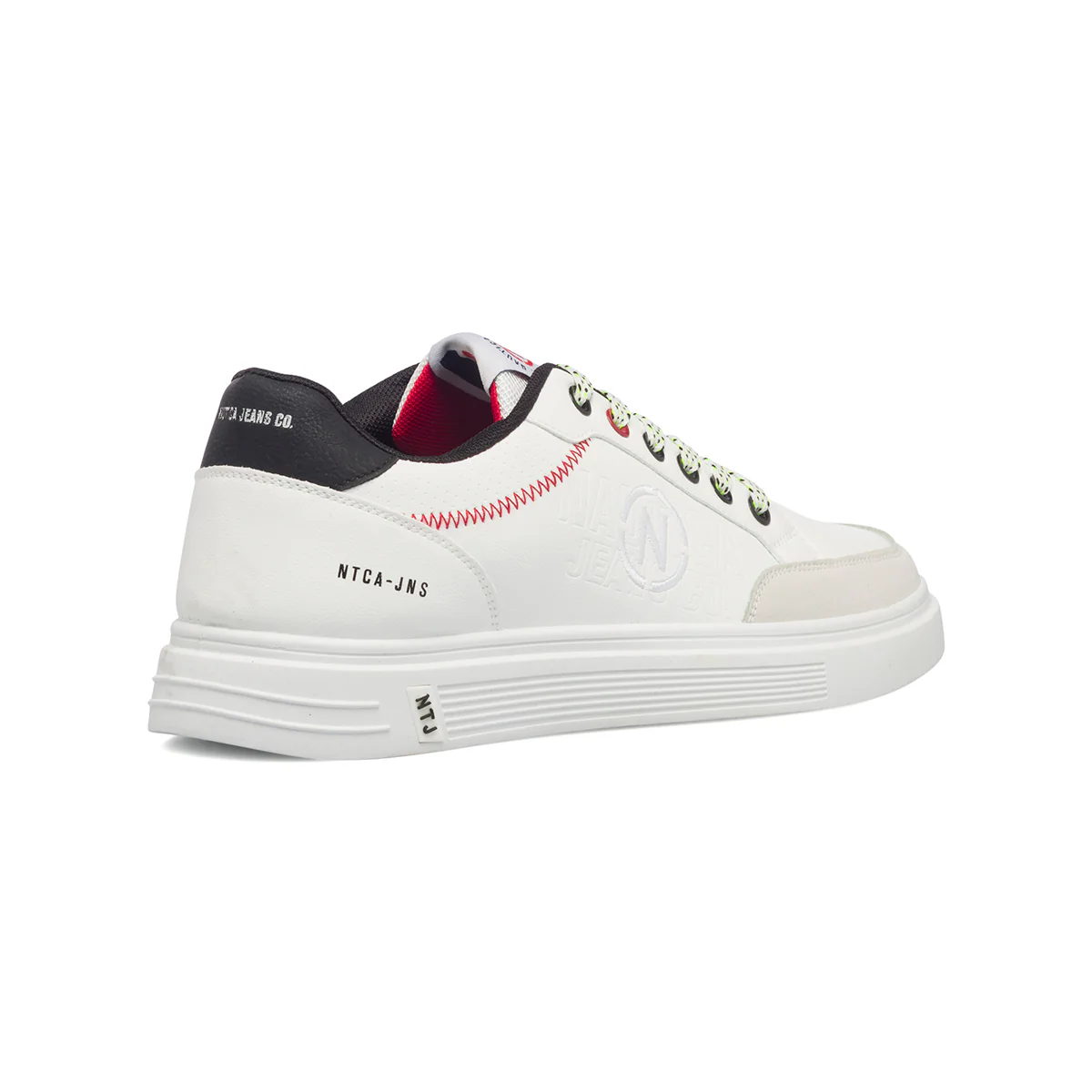 Sneakers bianche da uomo con logo ricamato Nautica Vall - Image 3
