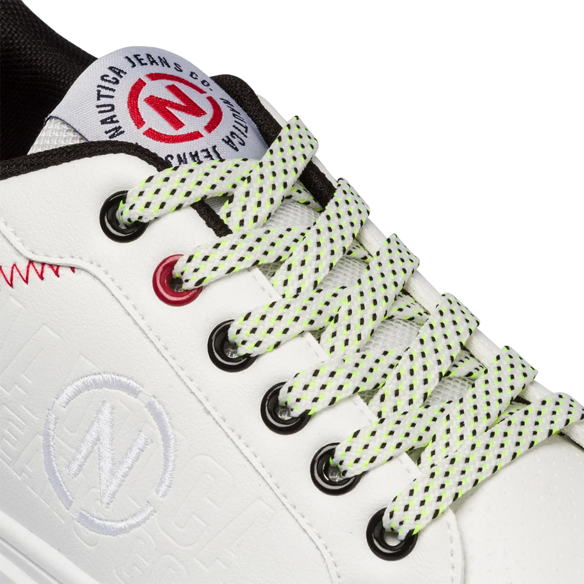 Sneakers bianche da uomo con logo ricamato Nautica Vall - Image 6