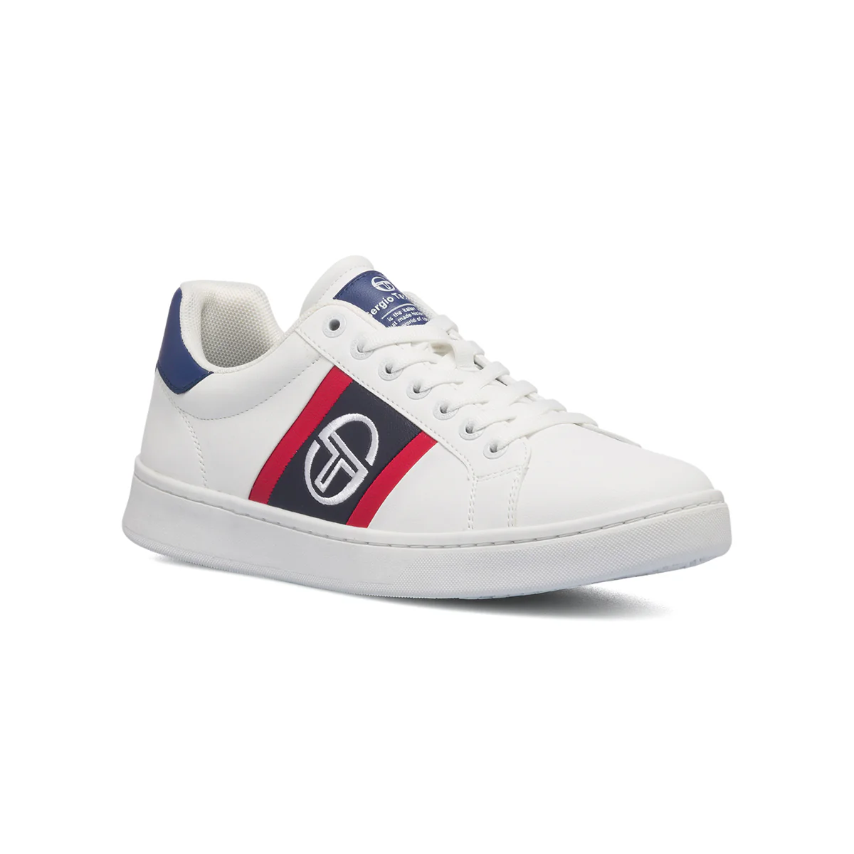 Sneakers bianche da uomo con logo ricamato Sergio Tacchini Nizza - Image 2