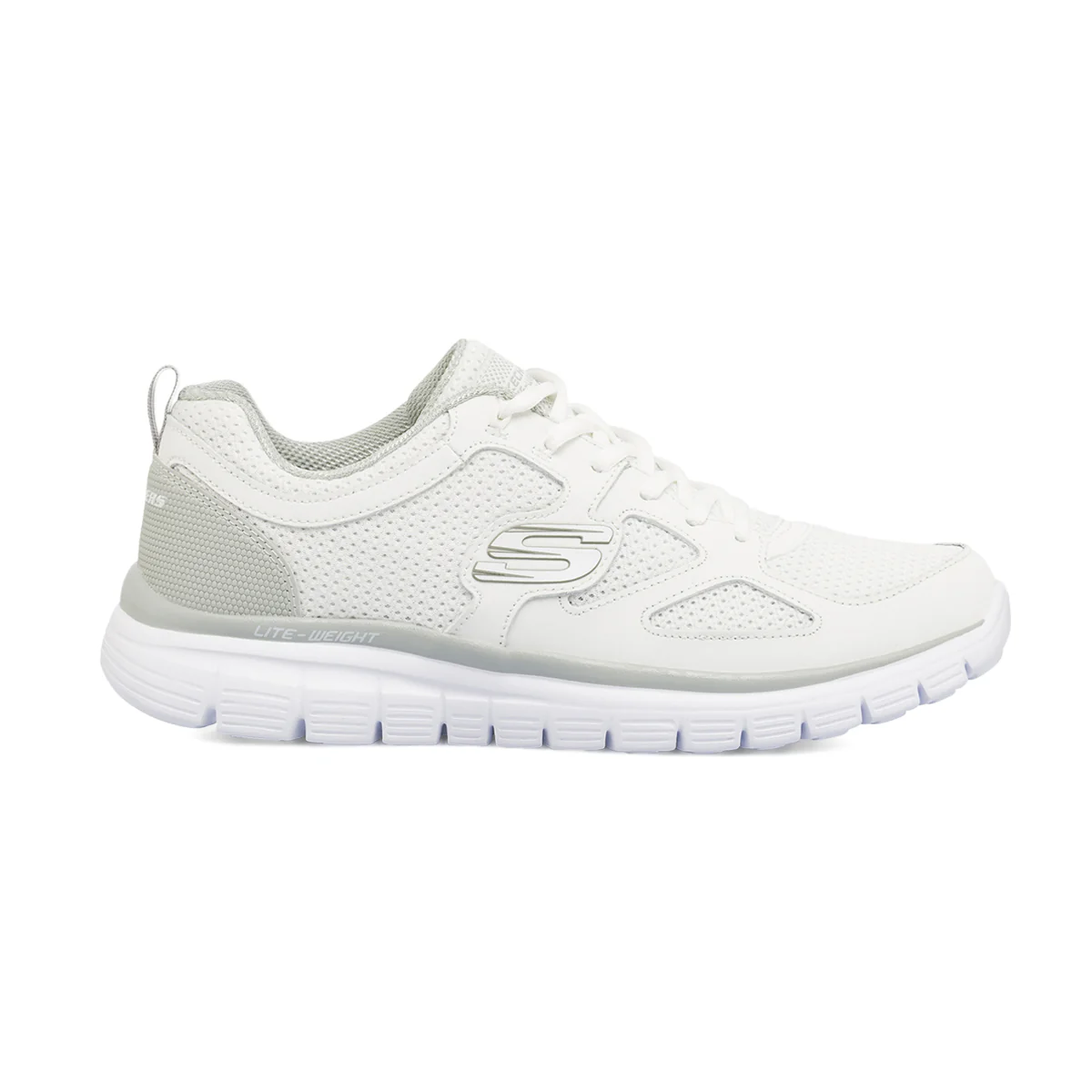 Sneakers bianche da Uomo con Memory Foam Lite-Weight Skechers Burns