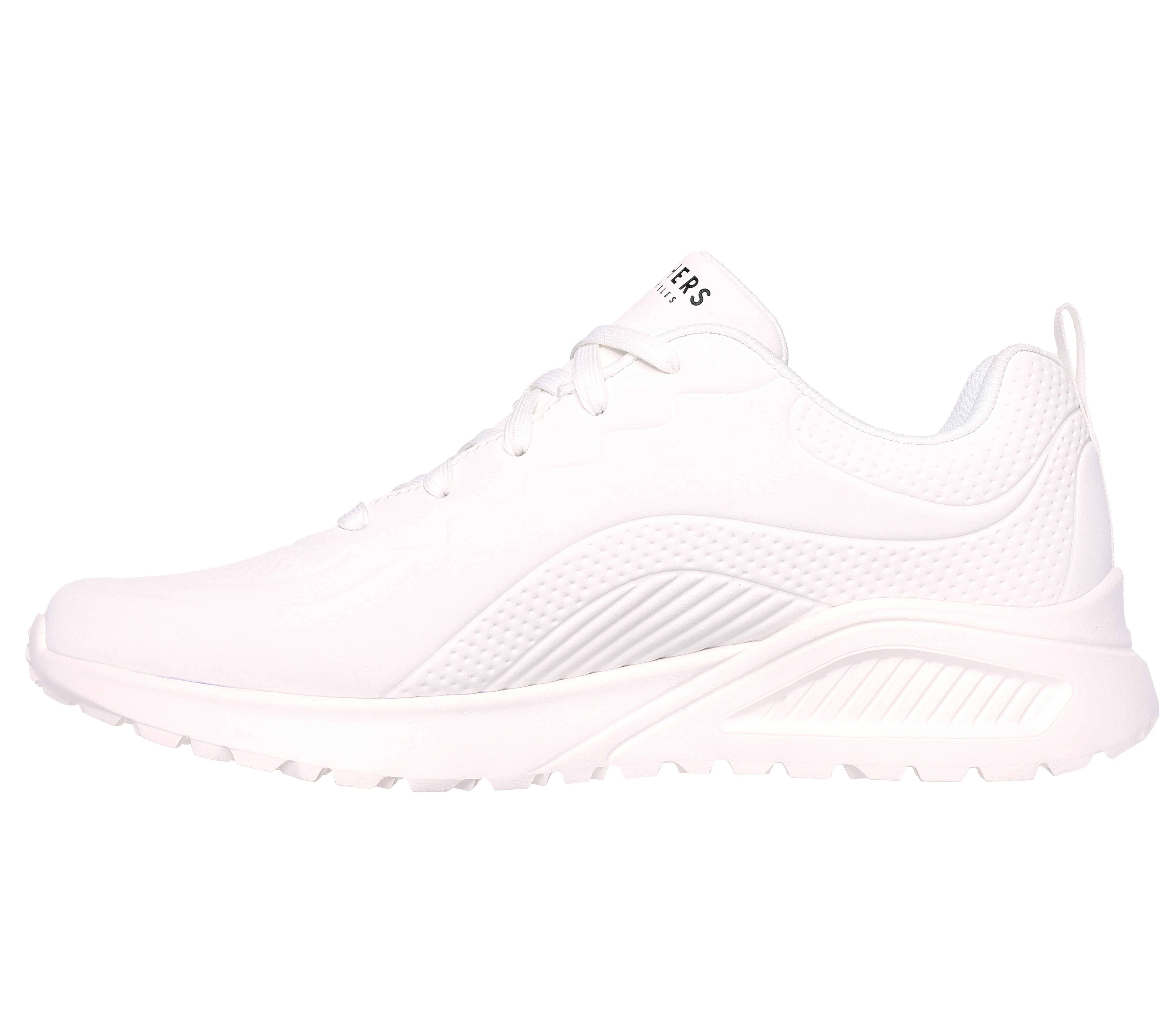 Sneakers bianche da uomo con sottopiede Memory Foam Skechers Uno Lite - Image 4