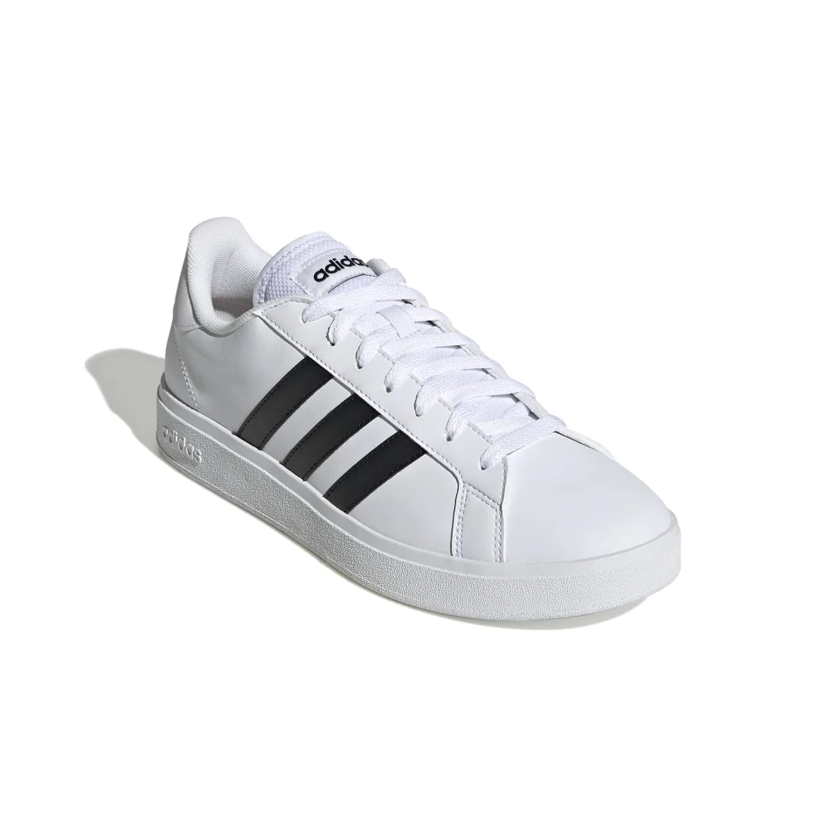 Sneakers bianche da uomo con strisce a contrasto adidas Grand Court Base 2.0 - Image 5