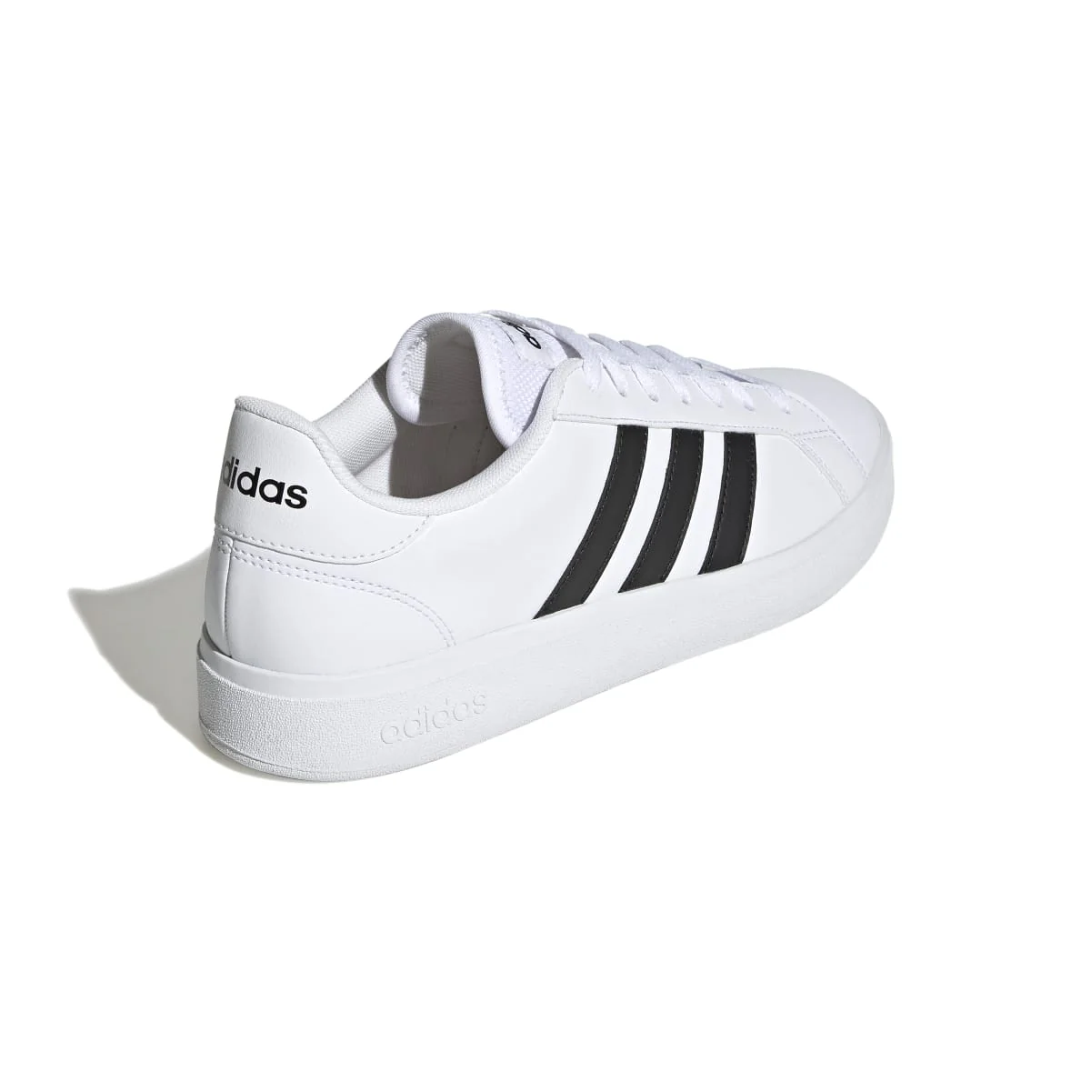 Sneakers bianche da uomo con strisce a contrasto adidas Grand Court Base 2.0 - Image 6