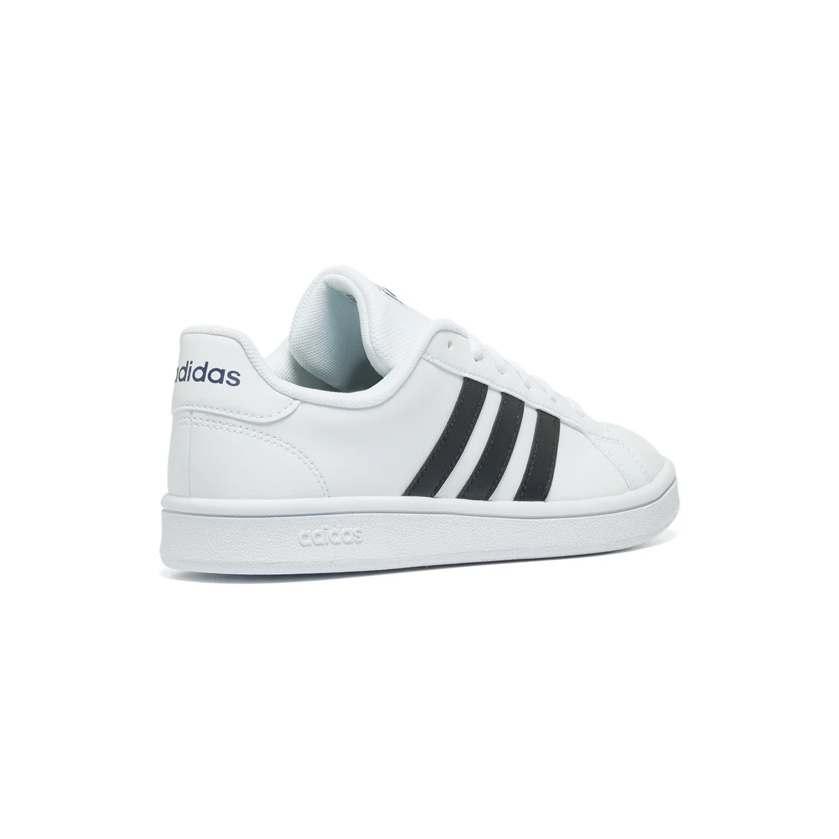 Sneakers bianche da uomo con strisce a contrasto adidas Grand Court Base - Image 3