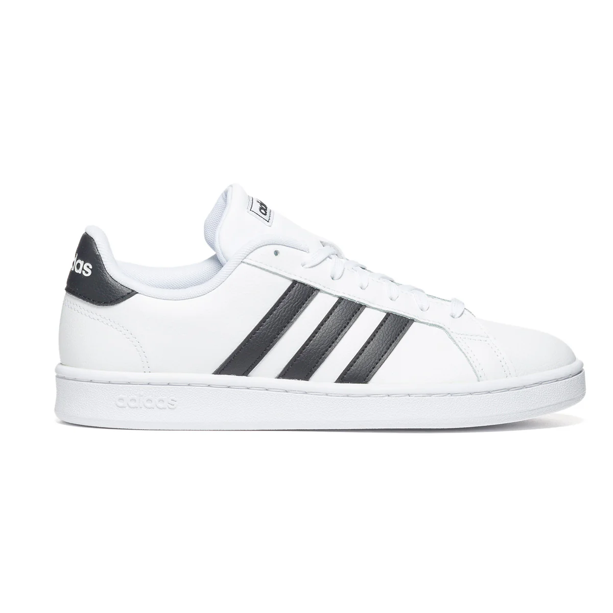 Sneakers bianche da uomo con strisce a contrasto adidas Grand Court