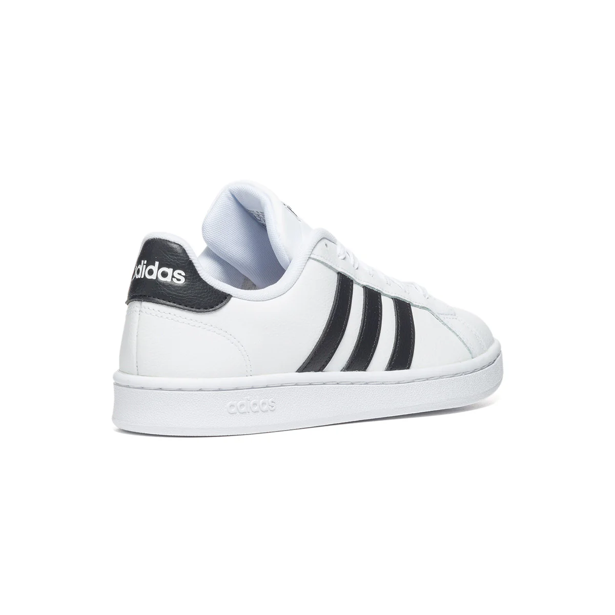Sneakers bianche da uomo con strisce a contrasto adidas Grand Court - Image 3