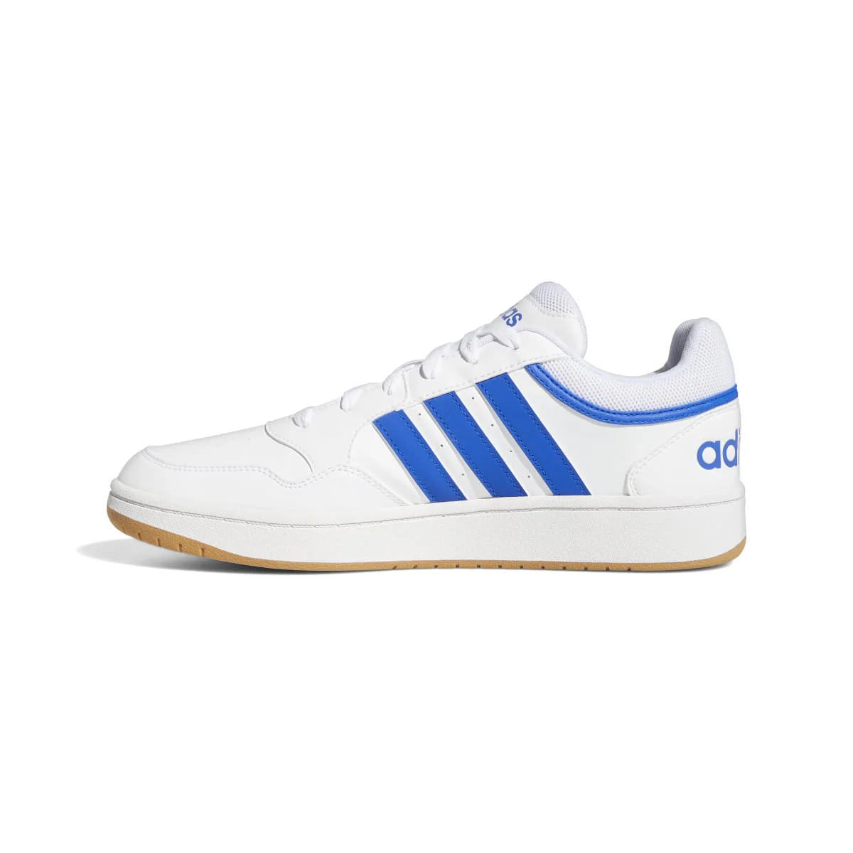 Sneakers bianche da uomo con strisce a contrasto adidas Hoops 3.0 Low Classic Vintage - Image 7