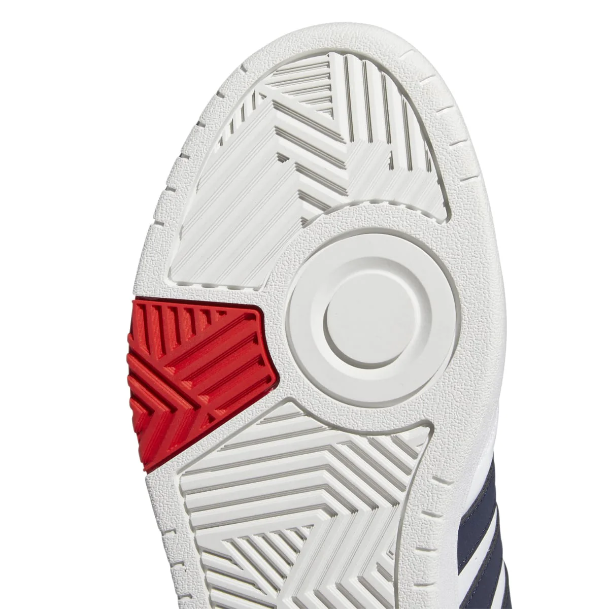 Sneakers bianche da uomo con strisce a contrasto adidas Hoops 3.0 Low Classic Vintage - Image 8