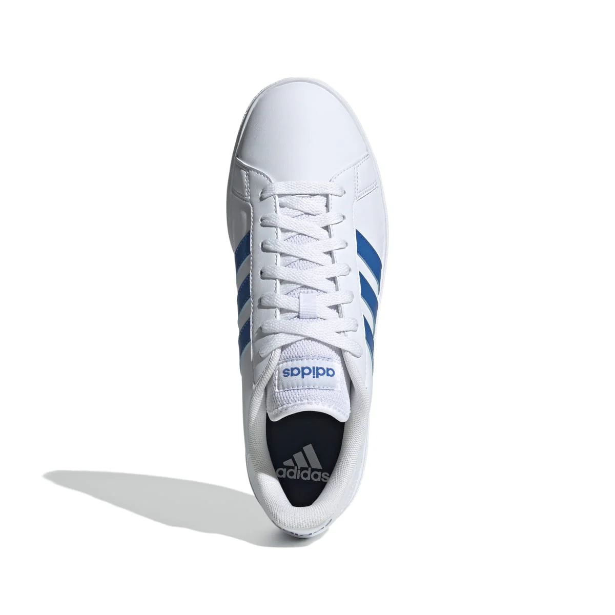 Sneakers bianche da uomo con strisce blu adidas Grand Court Base 2.0 - Image 2
