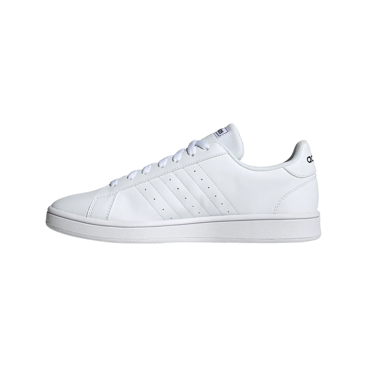 Sneakers bianche da uomo con strisce camouflage adidas Grand Court Base - Image 4