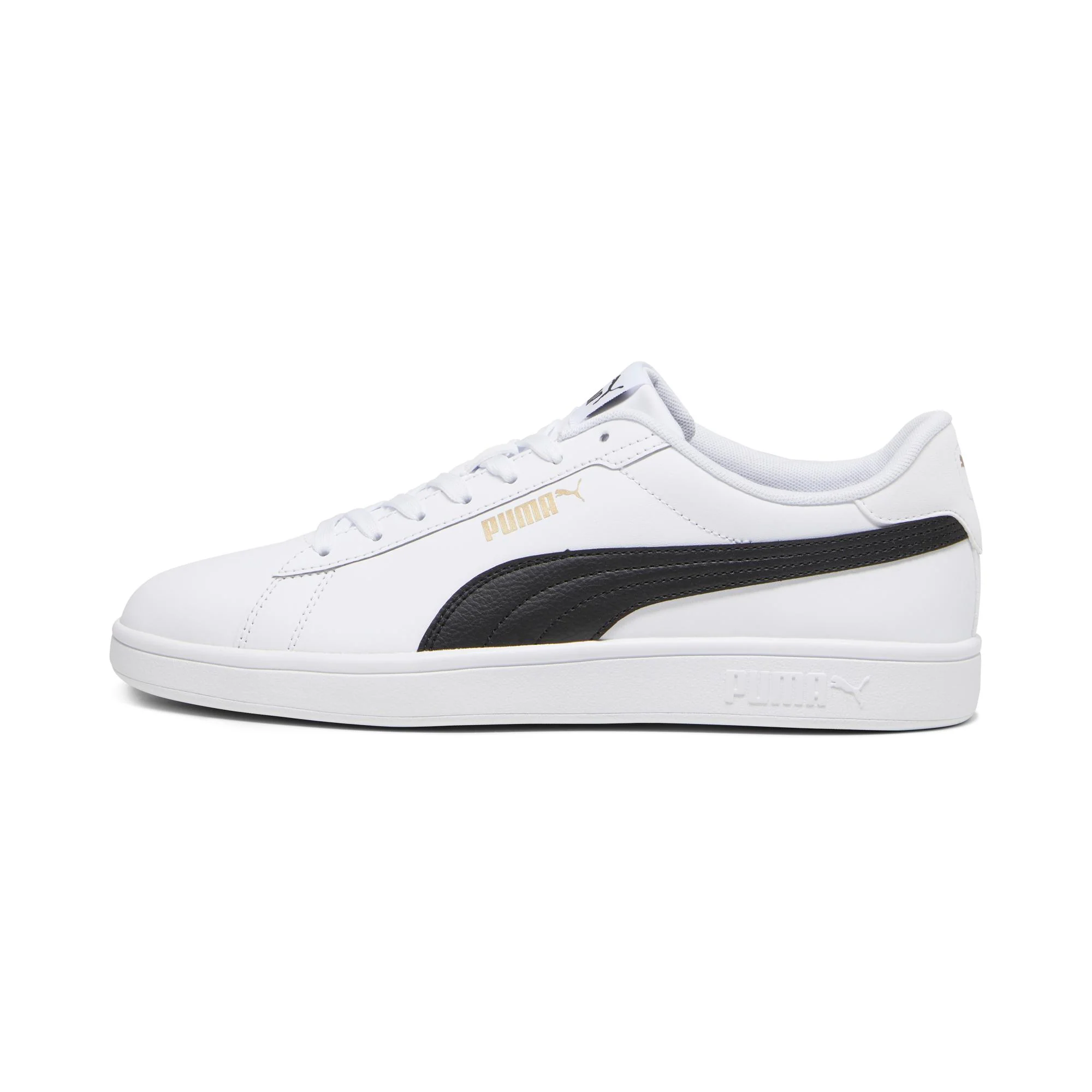 Sneakers bianche da uomo con striscia laterale nera Puma Smash 3.0 L - Image 5