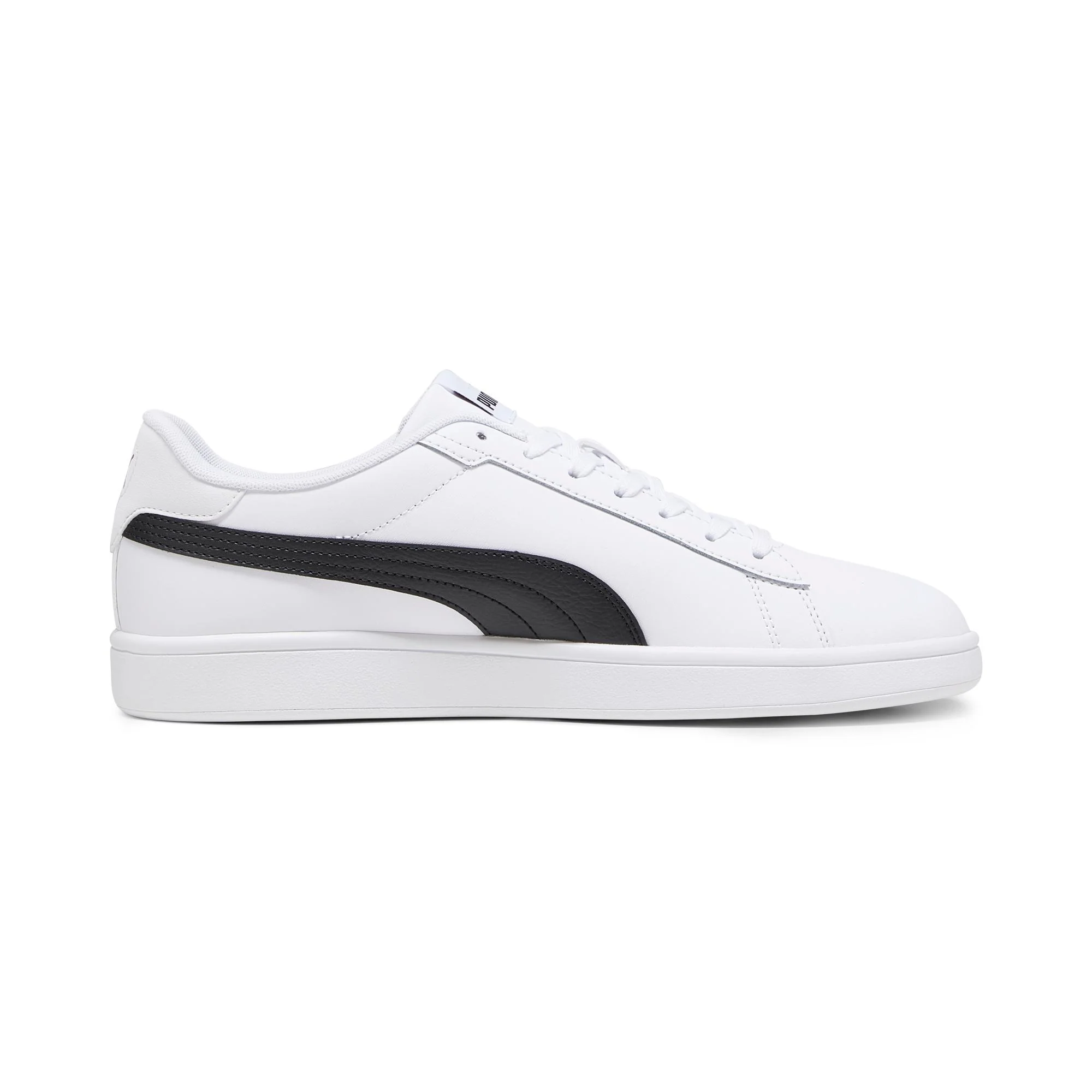 Sneakers bianche da uomo con striscia laterale nera Puma Smash 3.0 L - Image 7