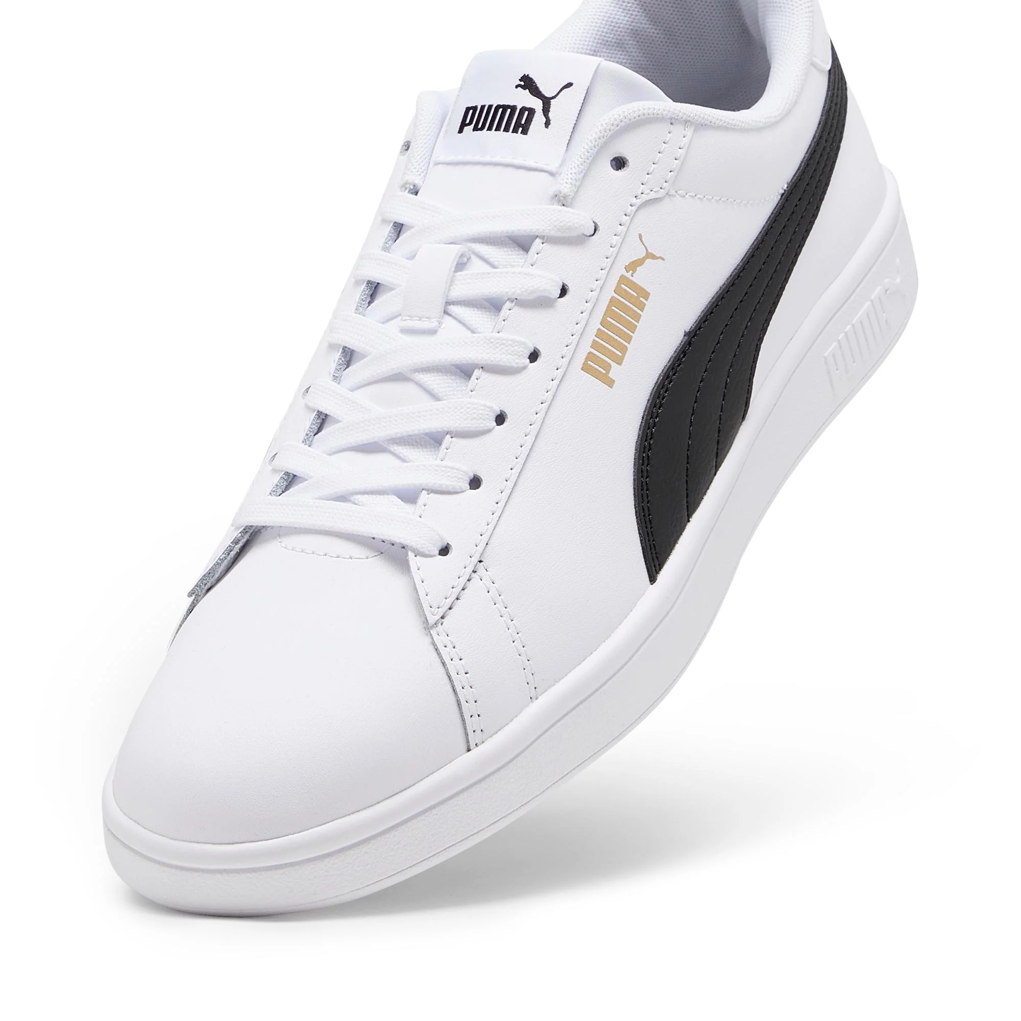 Sneakers bianche da uomo con striscia laterale nera Puma Smash 3.0 L - Image 8
