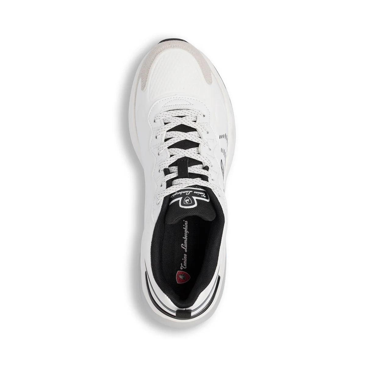 Sneakers bianche da Uomo con suola alta Tonino Lamborghini - Image 5