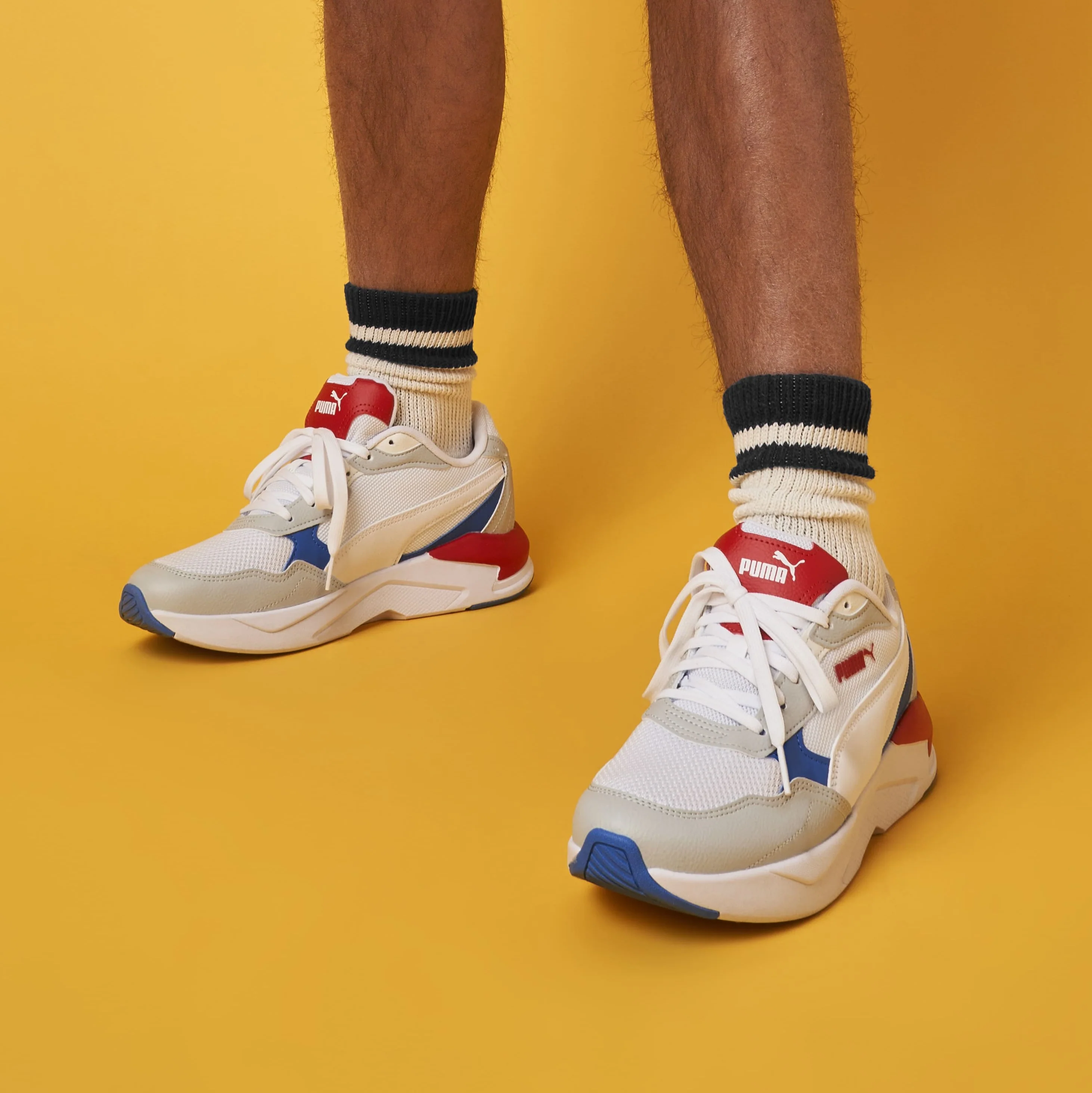 Sneakers bianche da uomo con suola chunky Puma X-Ray Speed Lite