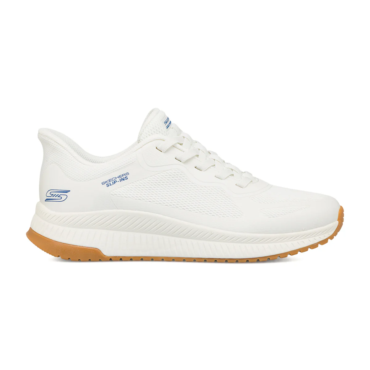 Sneakers bianche da Uomo con Memory Foam Skechers Bobs Slip-Ins