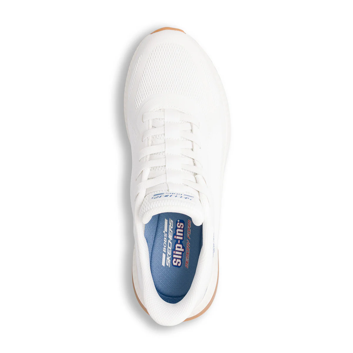 Sneakers bianche da Uomo con Memory Foam Skechers Bobs Slip-Ins - Image 5